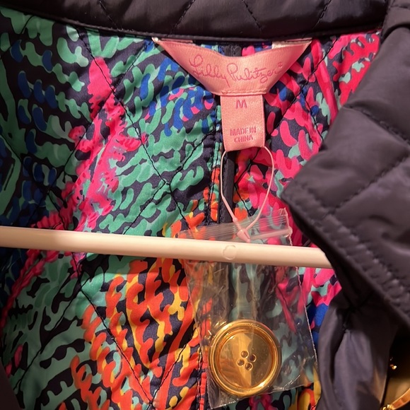 NWOT Lilly Pulitzer Destination Quilted Coat - Picture 4 of 5